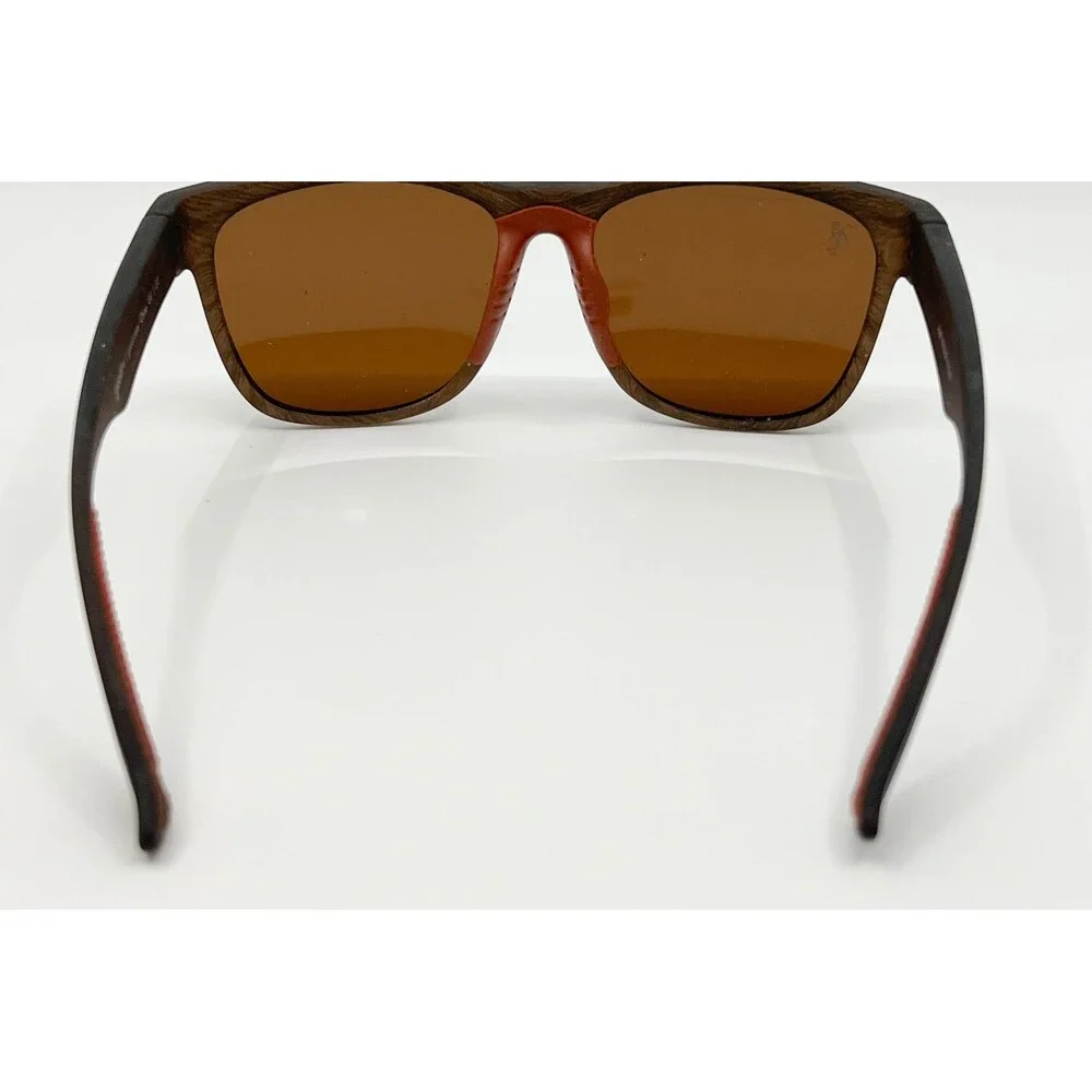 Goodr Sunglasses Unisex Brown Wood Grain Polarized Just Knock it On! One Size